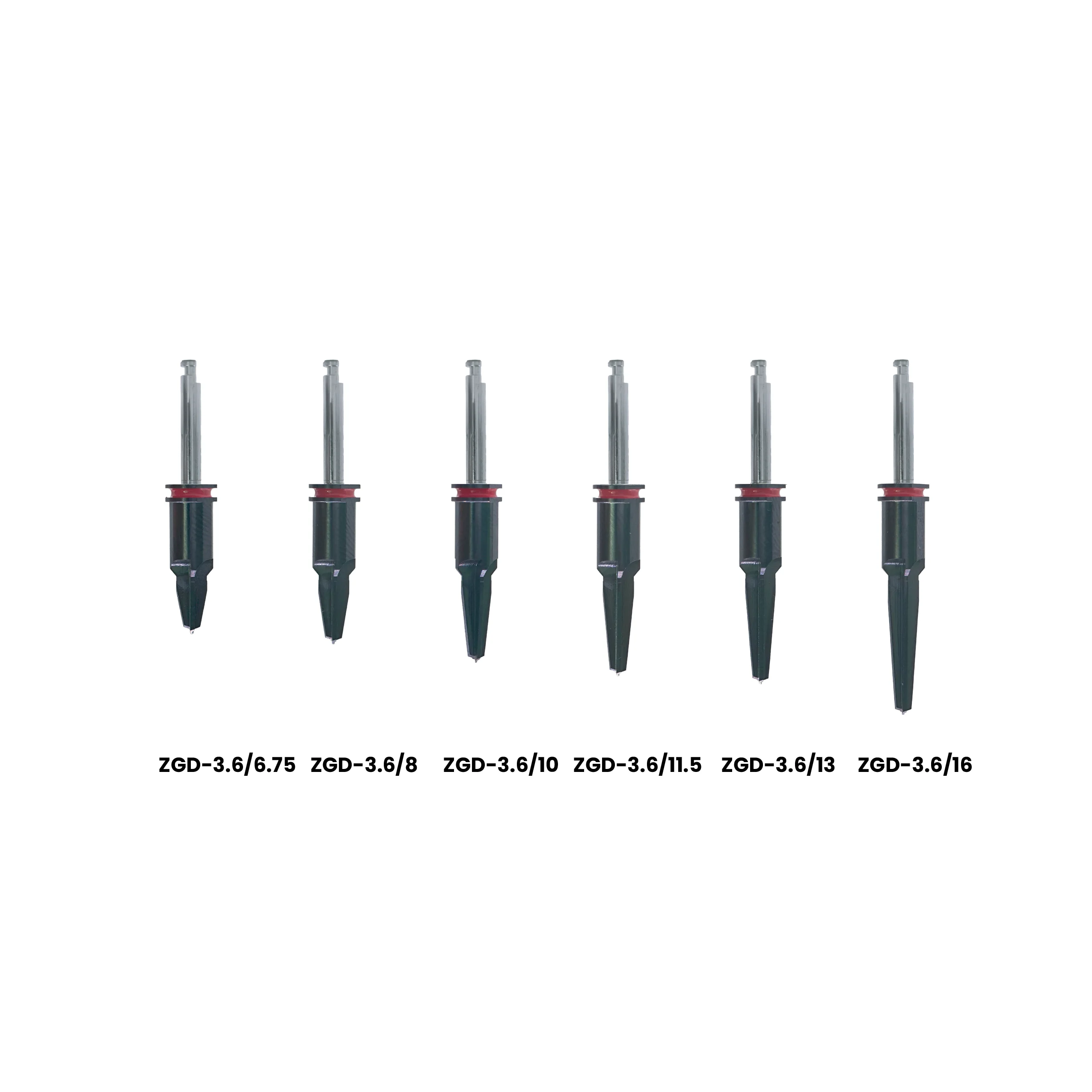 ZGD-3.6 drills, lengths 6.75 to 16