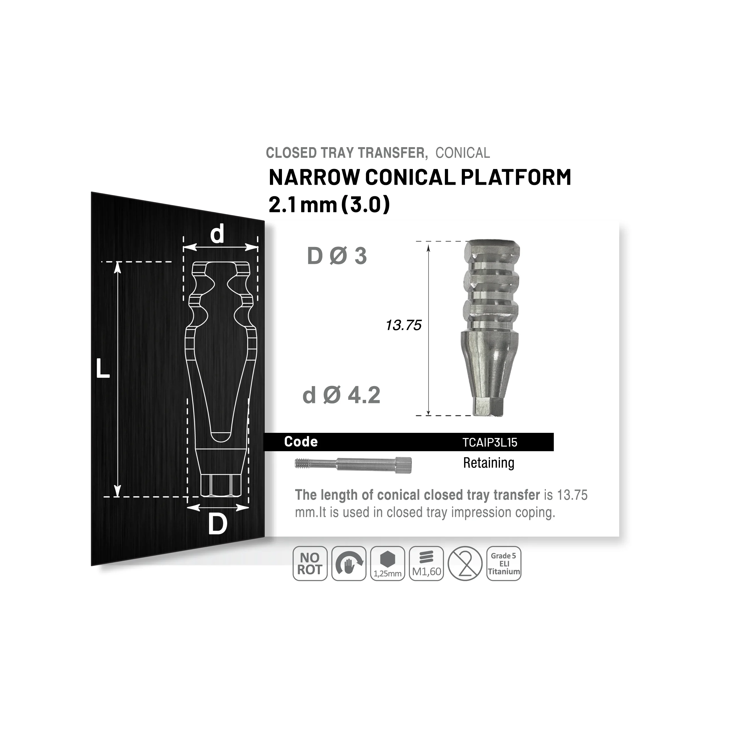Conical DLC drill detail 5