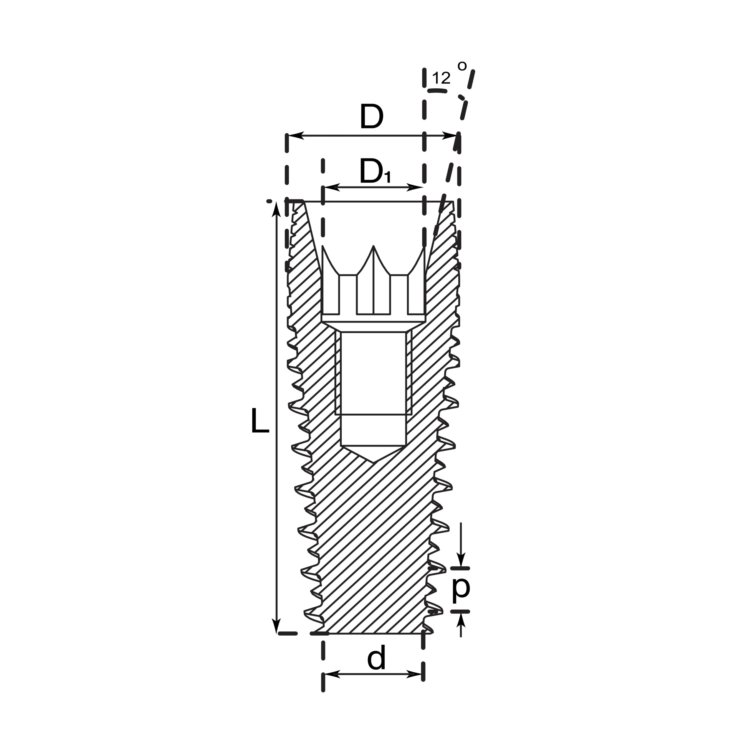 Implant cross section