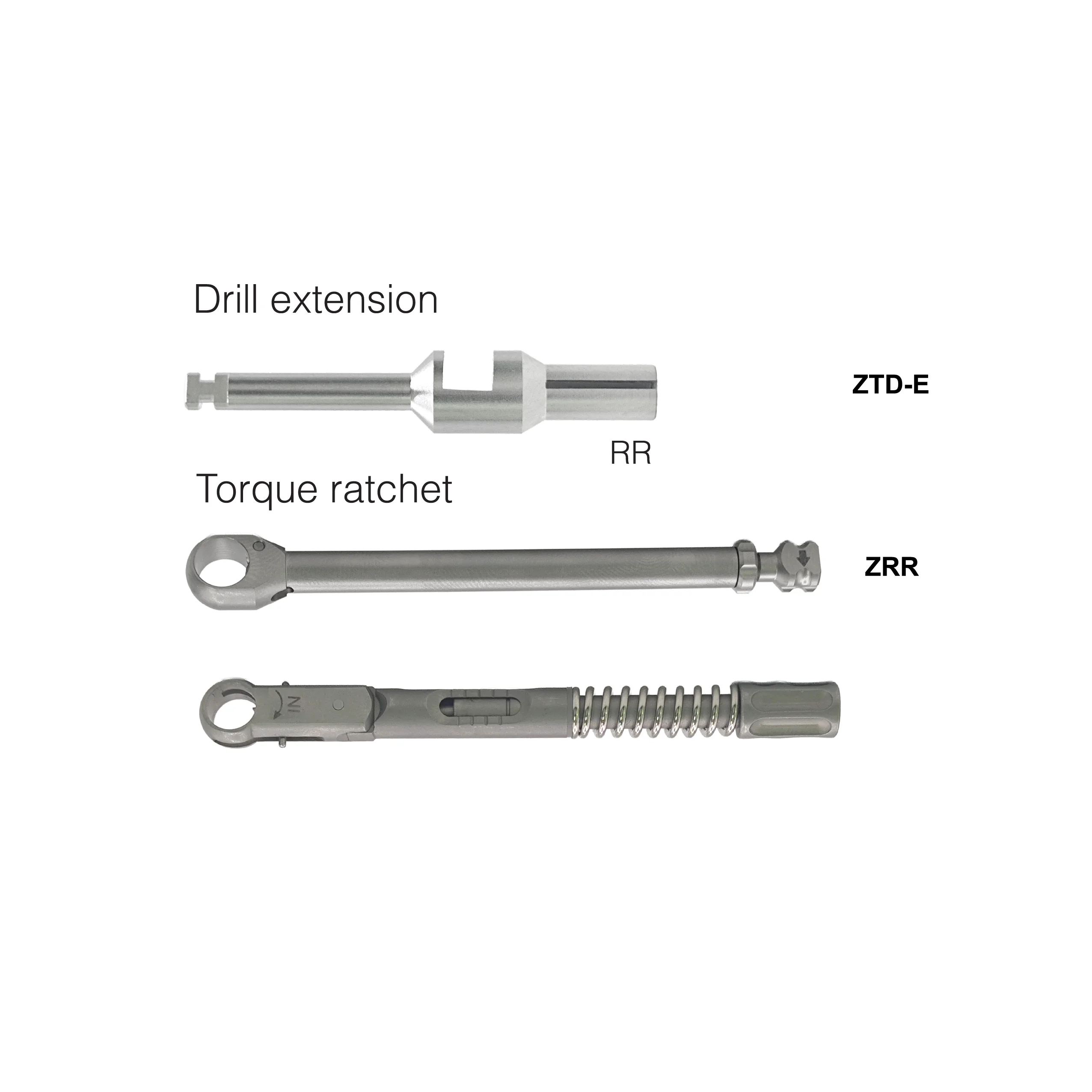 Drill extension ZTD-E and torque ratchet ZRR